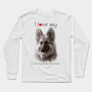 I love my German Shepherd Long Sleeve T-Shirt